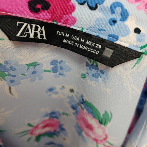 Zara floral midi dress size M - Picture 13 of 15